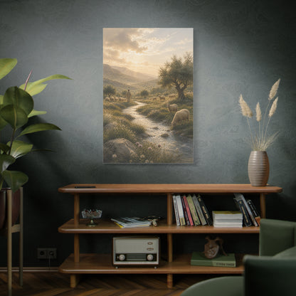 Psalm 23 Shepherd Valley Wall Art & Canvas Print