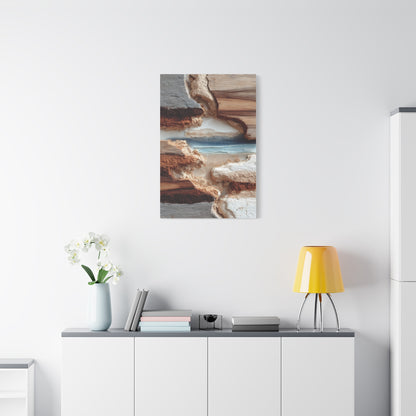 Eroded Earth Layer Abstraction Wall Art & Canvas Print