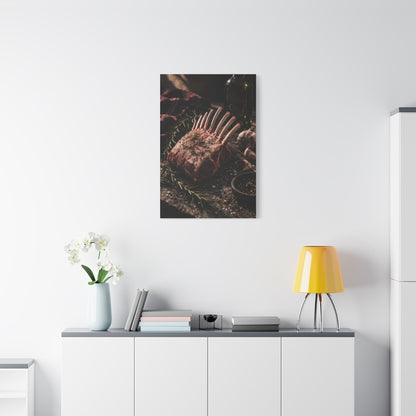 Frenched Rack of Lamb Rustic Prep Wall Art & Canvas Print
