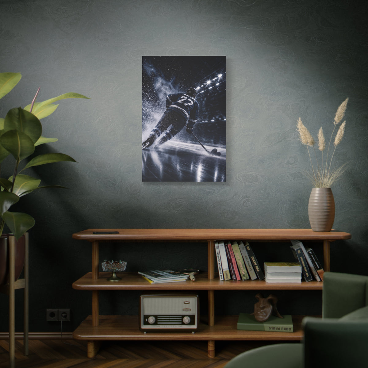 Hockey Speed Burst Sports Wall Art & Canvas Print