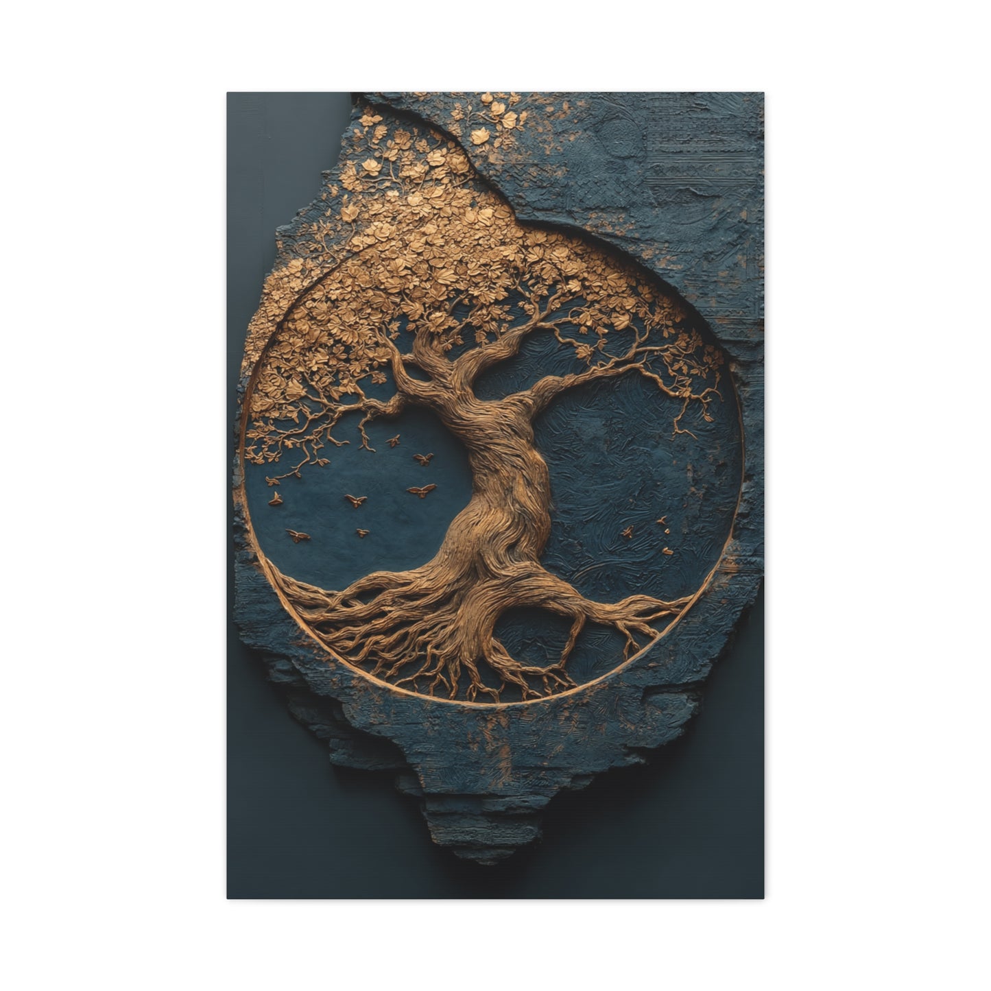 Gold Tree of Life Relief Wall Art & Canvas Print