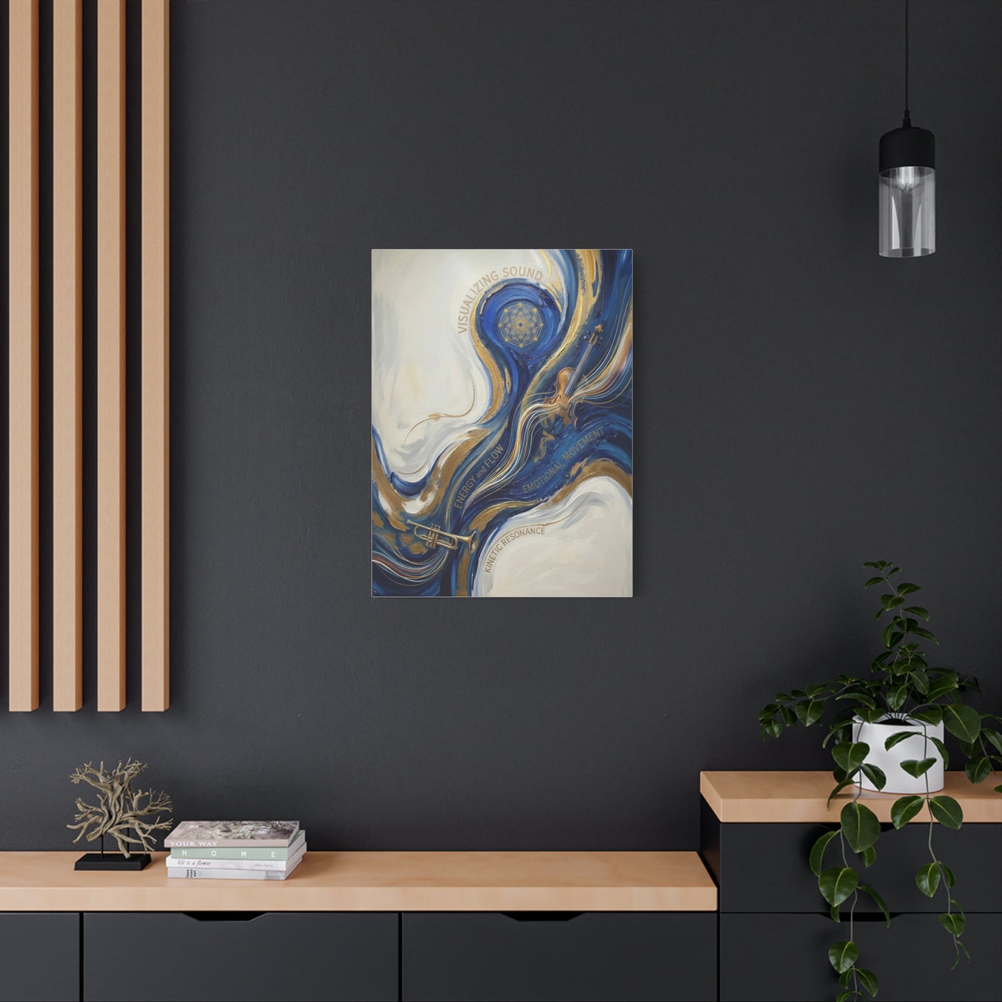 Visualizing Sound Concept Composition Wall Art & Canvas Print