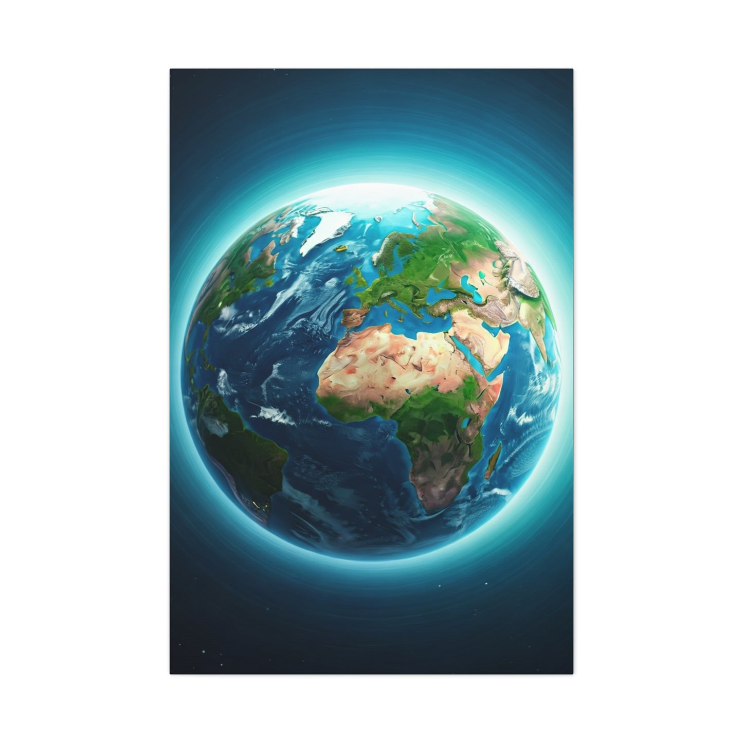 Glowing Earth from Space Wall Art & Canvas Prints