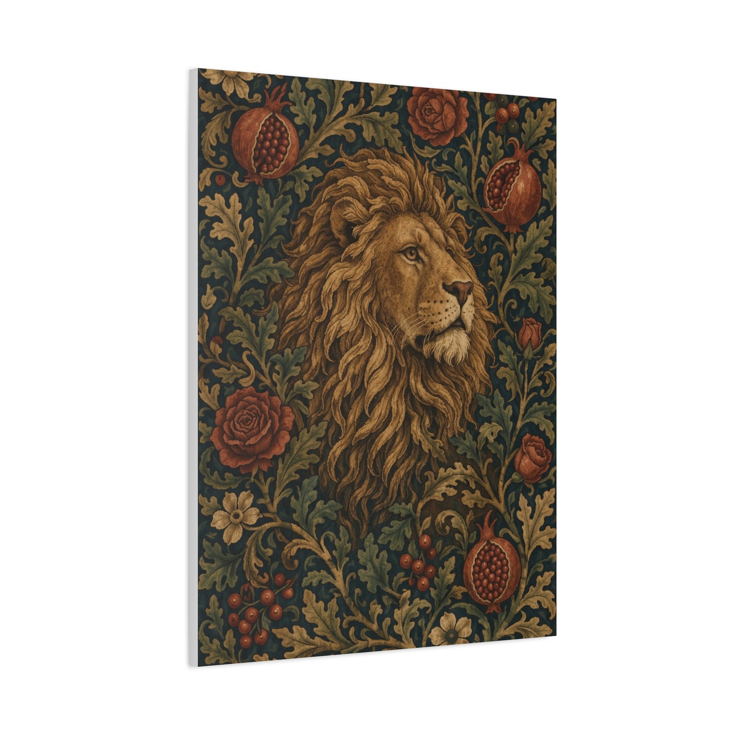 Ornamental Lion Tapestry Heritage Wall Art & Canvas Print