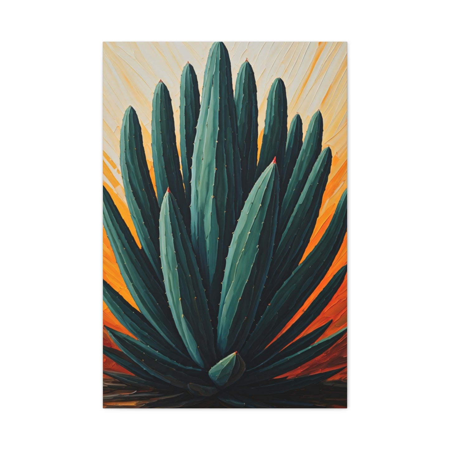 Agave Desert Botanical Illustration Wall Art & Canvas Prints