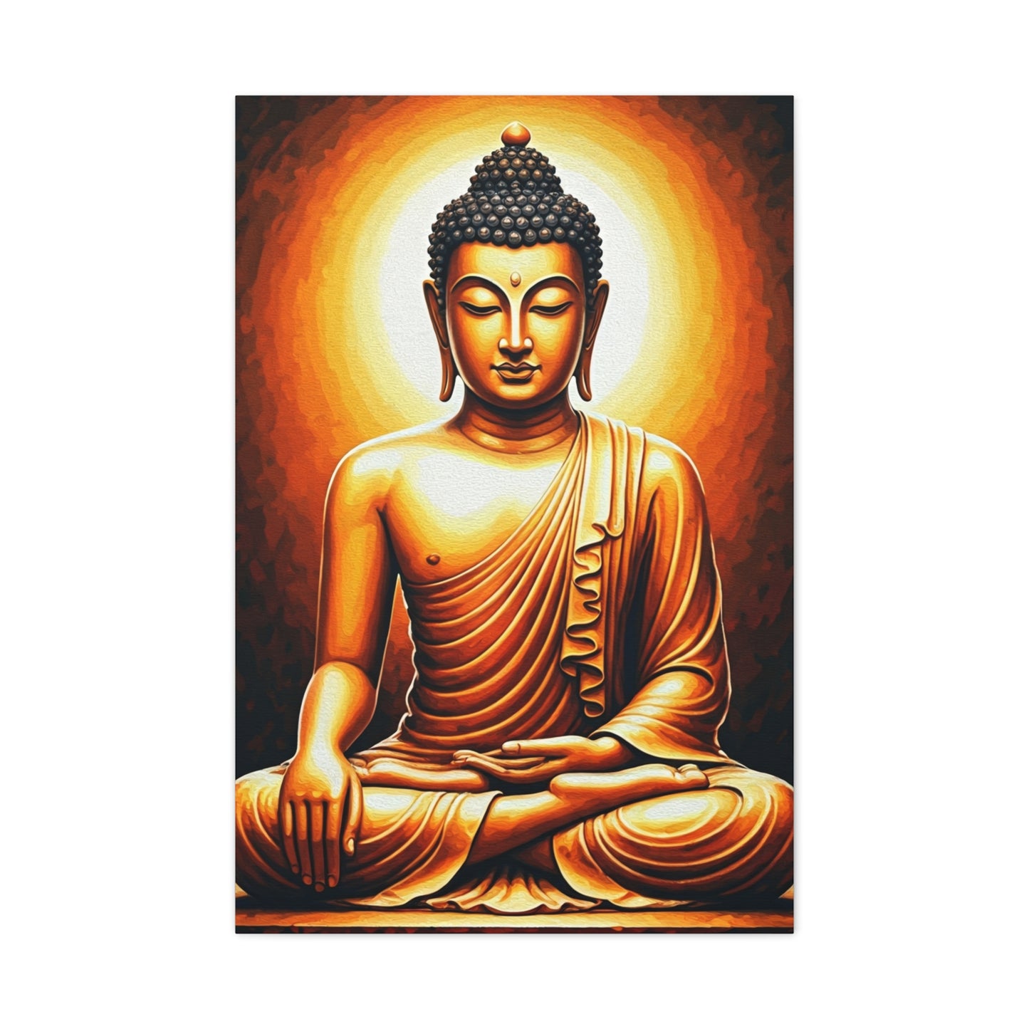 Sacred Enlightenment Buddha Figure Wall Art & Canvas Prints