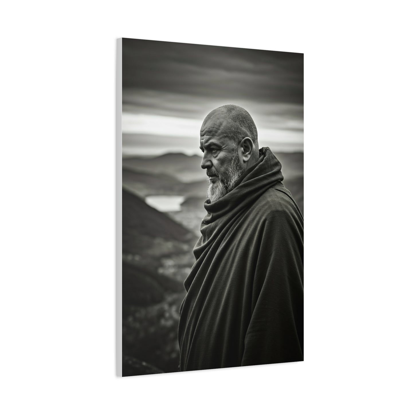 Contemplative Wanderer Portrait Wall Art & Canvas Prints