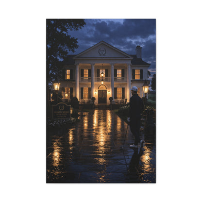 Grand Clubhouse Blue Hour Golf Wall Art & Canvas Print