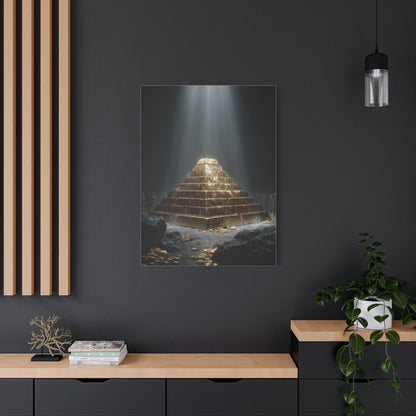 Monumental Gold Pyramid Treasury Wall Art & Canvas Print