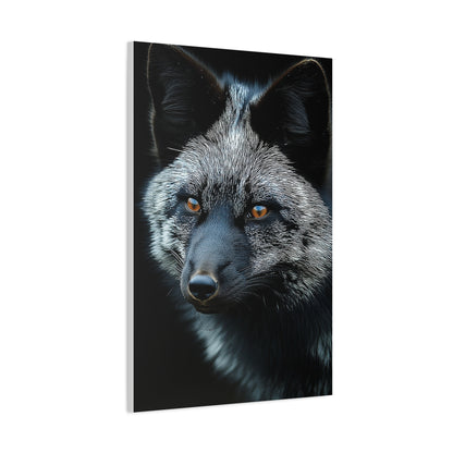 Silver Fox Velvet Portrait Wall Art & Canvas Print
