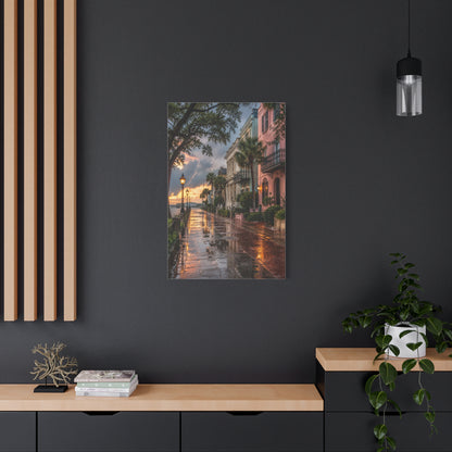 Charleston Battery District After Rain Wall Art & Canvas Print