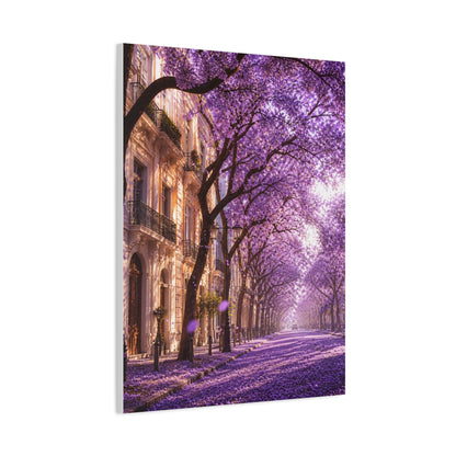 Jacaranda Blossom Boulevard Wall Art & Canvas Print