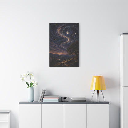 Psalm 8 Celestial Wonder Scripture Wall Art & Canvas Print