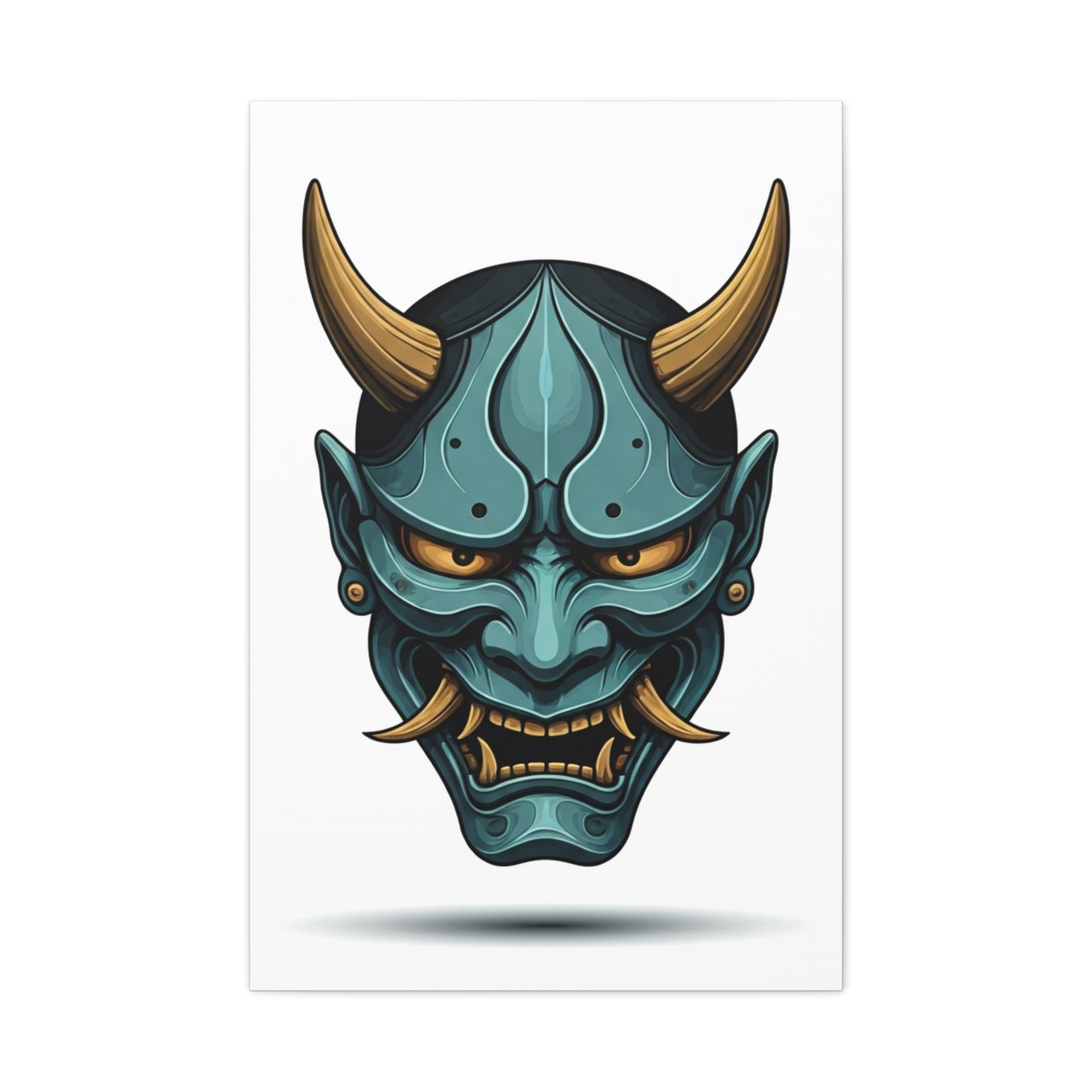 Oni Demon Mask Wall Art & Canvas Prints