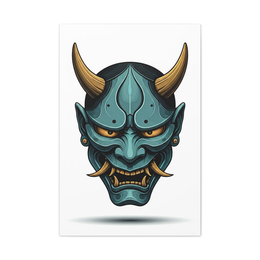 Oni Demon Mask Wall Art & Canvas Prints