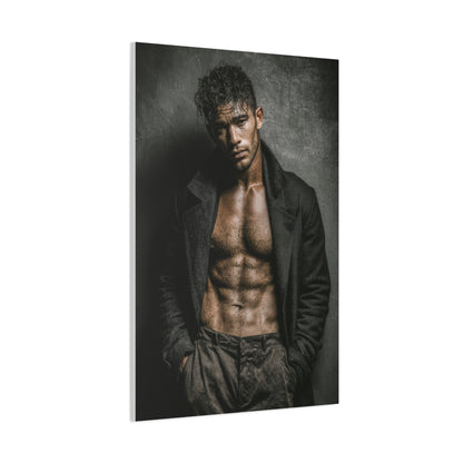 Muscular Male Editorial Portrait Wall Art & Canvas Print