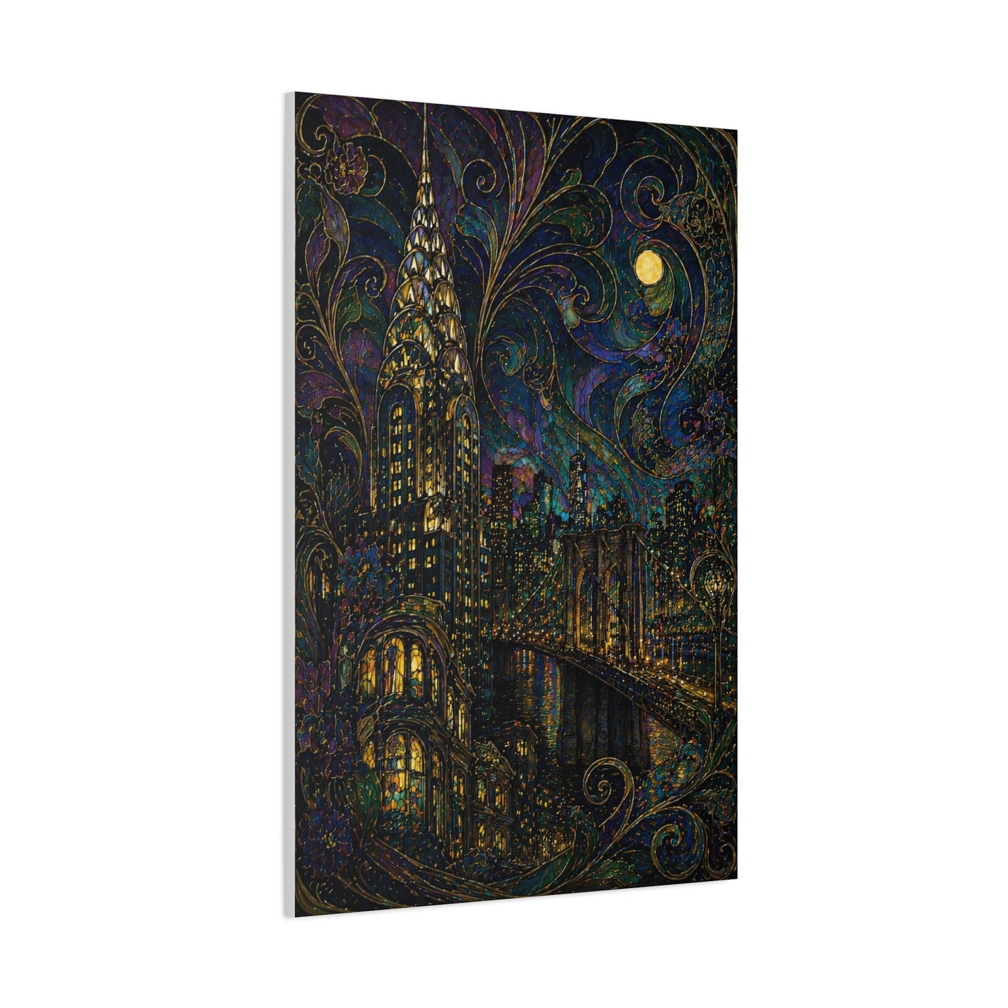Art Nouveau Manhattan Fantasy Wall Art & Canvas Print