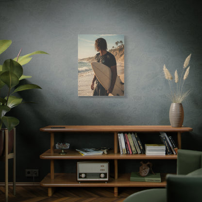 Coastal Surf Reflection Portrait Wall Art & Canvas Print