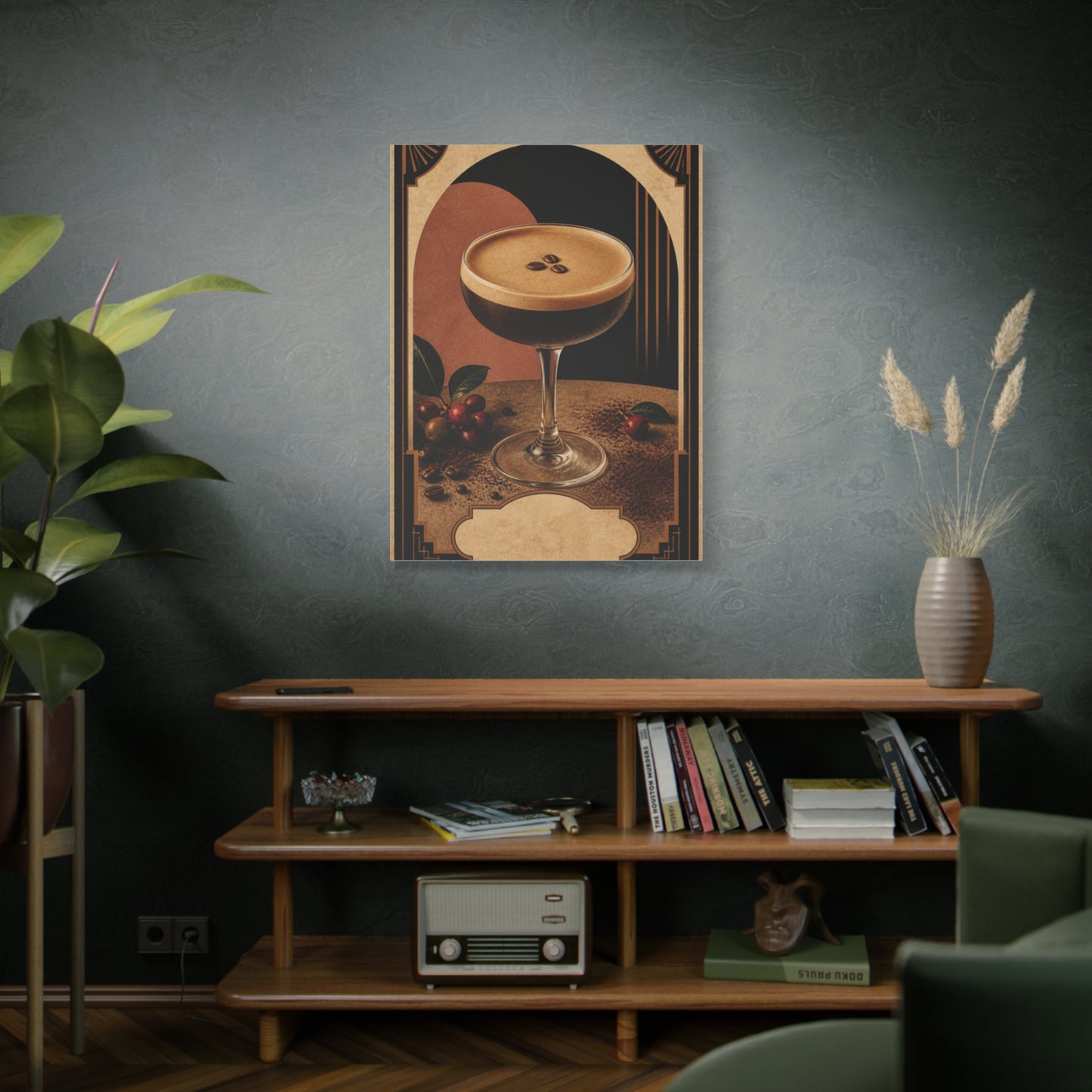 Espresso Martini Deco Poster Wall Art & Canvas Print