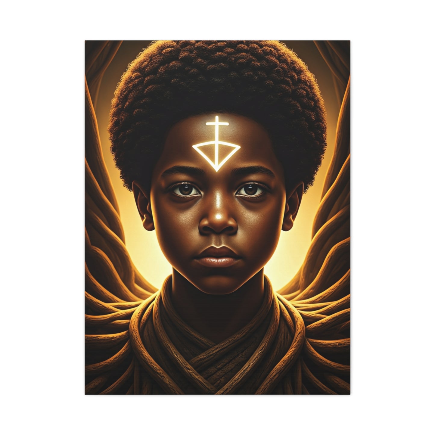 Sacred Youth Symbol Portrait Wall Art & Canvas Prints