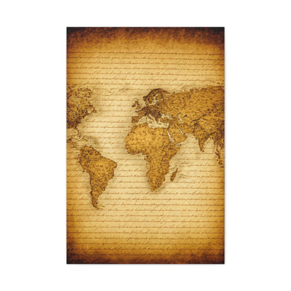 Classic Nautical Map with Ships Wall Art & Canvas Prints