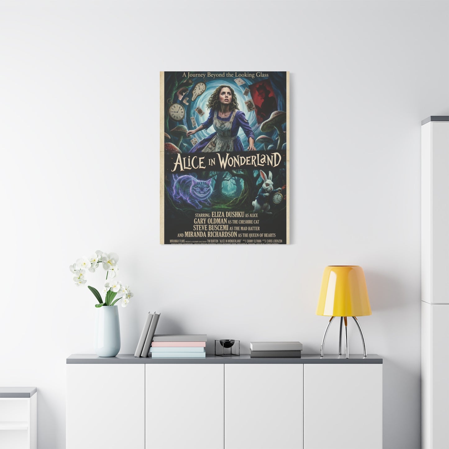 Alice in Wonderland Movie Poster Wall Art & Canvas Print