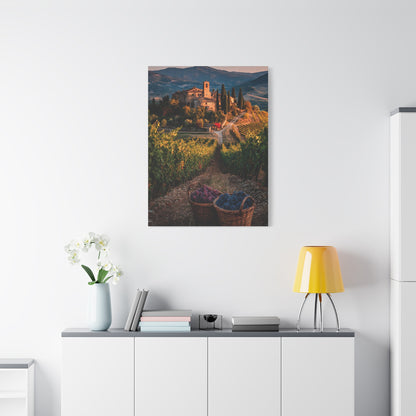 Tuscan Estate Vineyard View Wall Art & Canvas Print