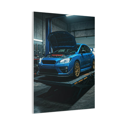 Subaru WRX STI Performance Workshop Scene Wall Art & Canvas Prints