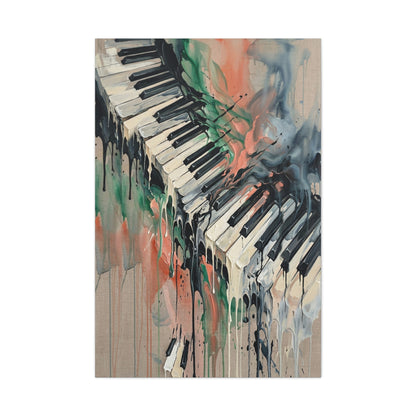 Abstract Piano Flow Expression Wall Art & Canvas Print