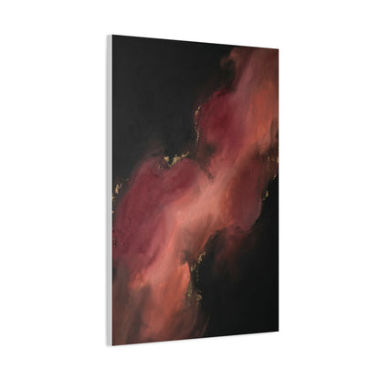 Red and Black Smoky Luxury Abstract Wall Art & Canvas Print