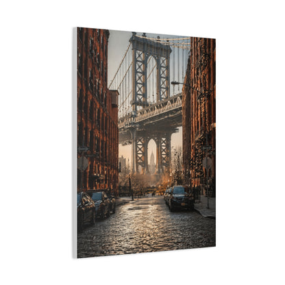 DUMBO Manhattan Bridge Perspective Wall Art & Canvas Print