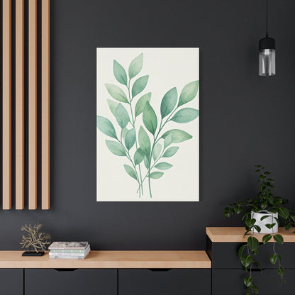Watercolor Leaf Harmony Wall Art & Canvas Prints