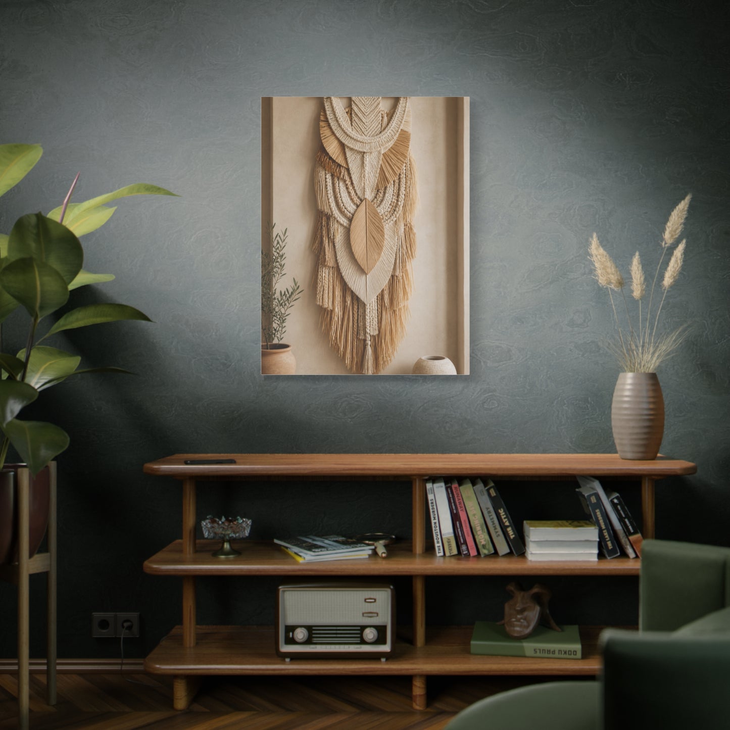 Handwoven Natural Fiber Wall Hanging Wall Art & Canvas Print