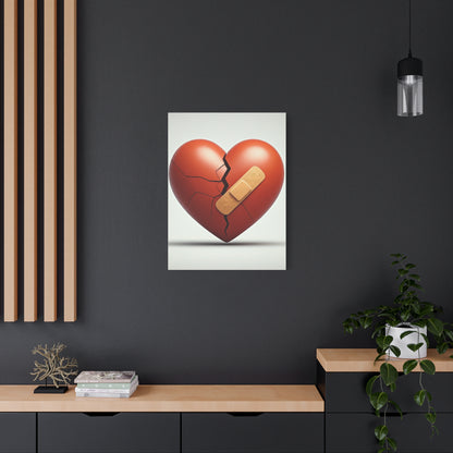 Patched Heart Wall Art & Canvas Prints