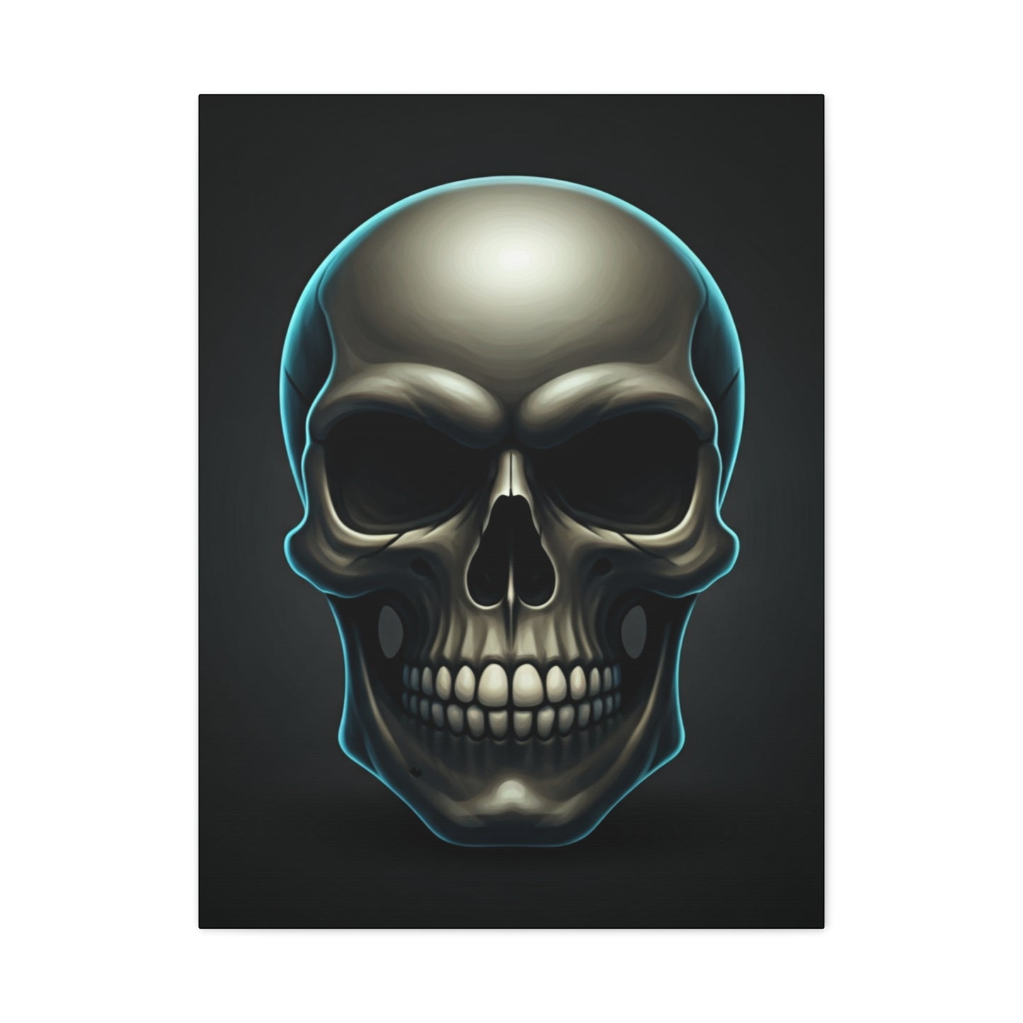 Neon Skull Dominion Wall Art & Canvas Print
