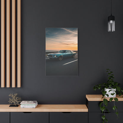 1969 Ford Mustang Fastback Restomod Coastal Run Wall Art & Canvas Prints