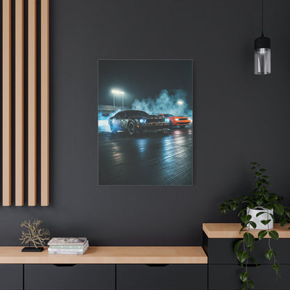 Demon 170 Smoke Assault – Twin Challenger Drag Duel Wall Art & Canvas Prints