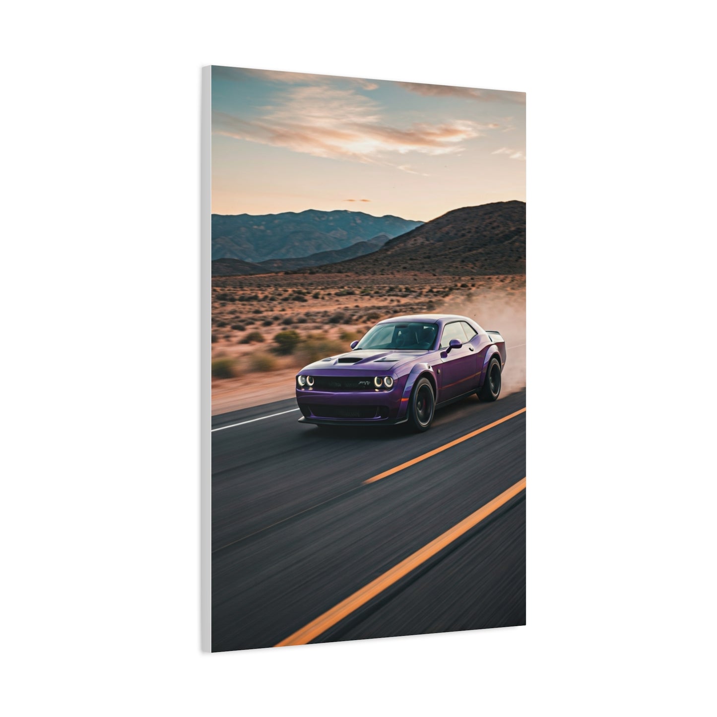 Dodge Challenger Canyon Road Power Run Wall Art & Canvas Prints