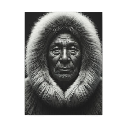Wisdom of the Ancestors Black & White Portrait Wall Art & Canvas Prints