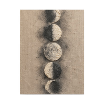 Lunar Phases Minimal Composition Wall Art & Canvas Print