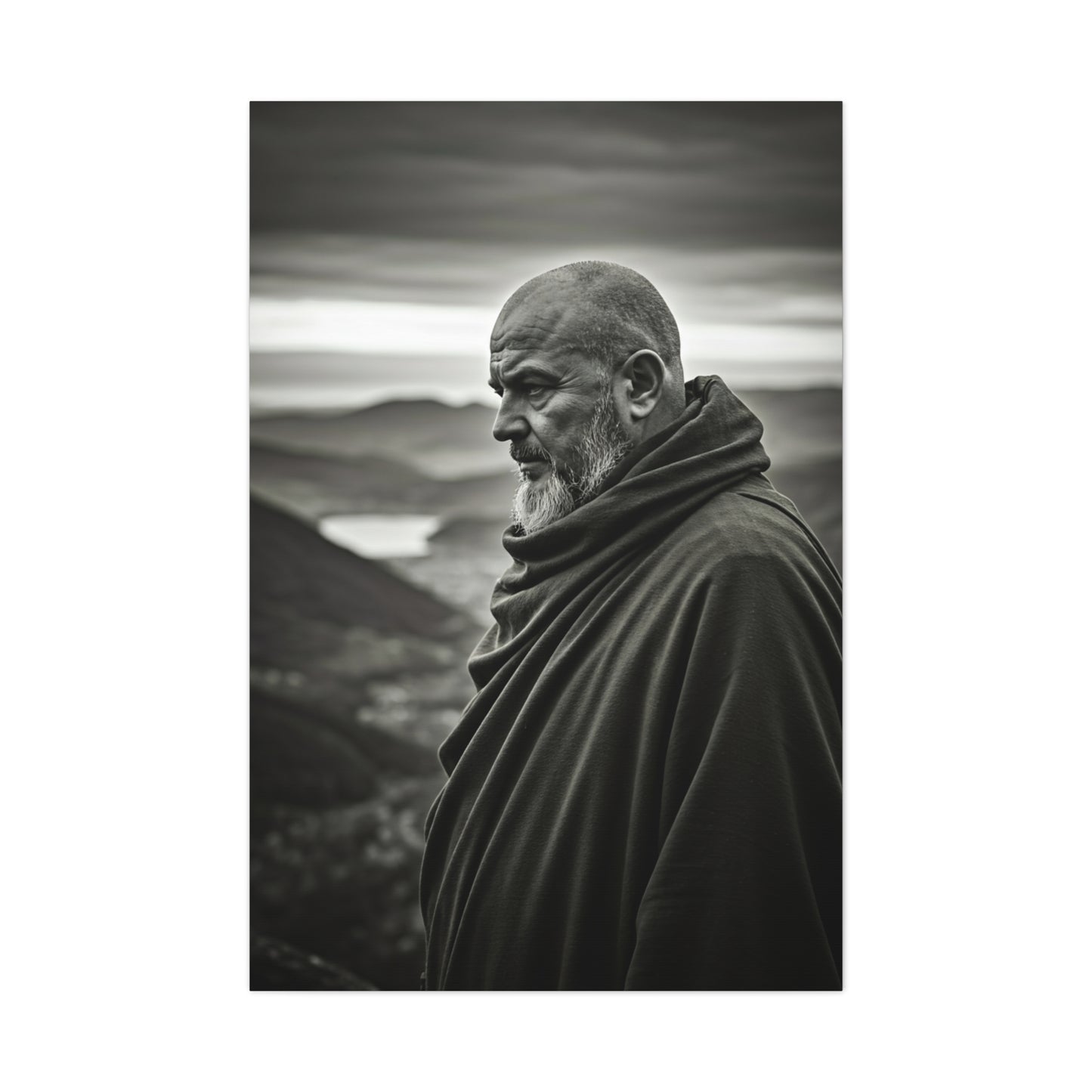 Contemplative Wanderer Portrait Wall Art & Canvas Prints
