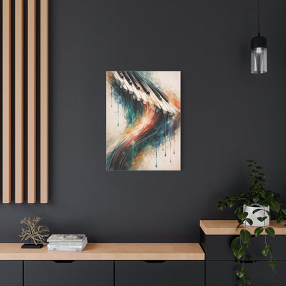 Abstract Piano Wave Flow Wall Art & Canvas Print