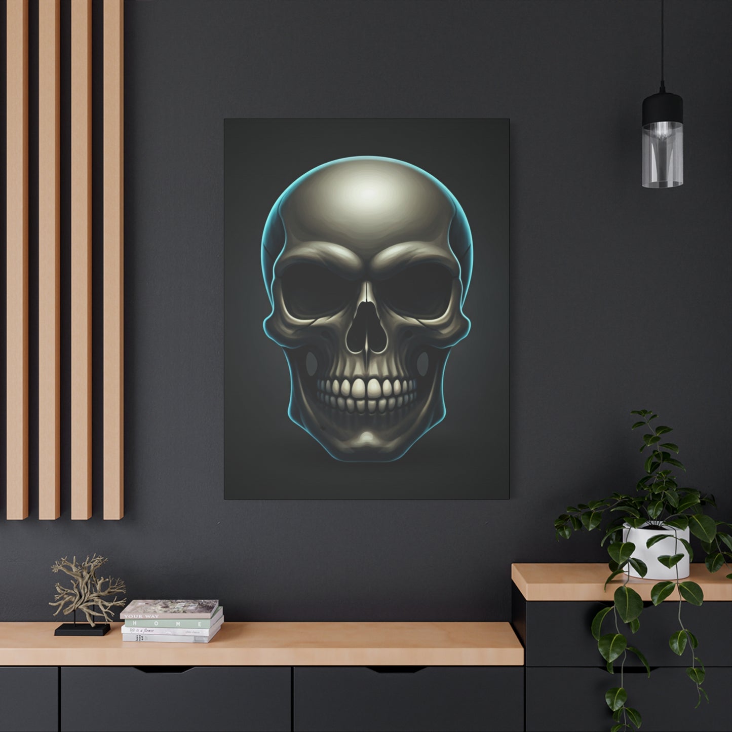 Neon Skull Dominion Wall Art & Canvas Print