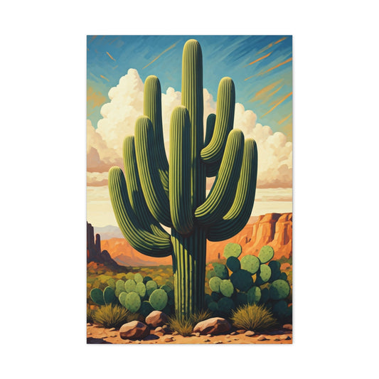 Desert Canyon Saguaro Landscape Wall Art & Canvas Prints