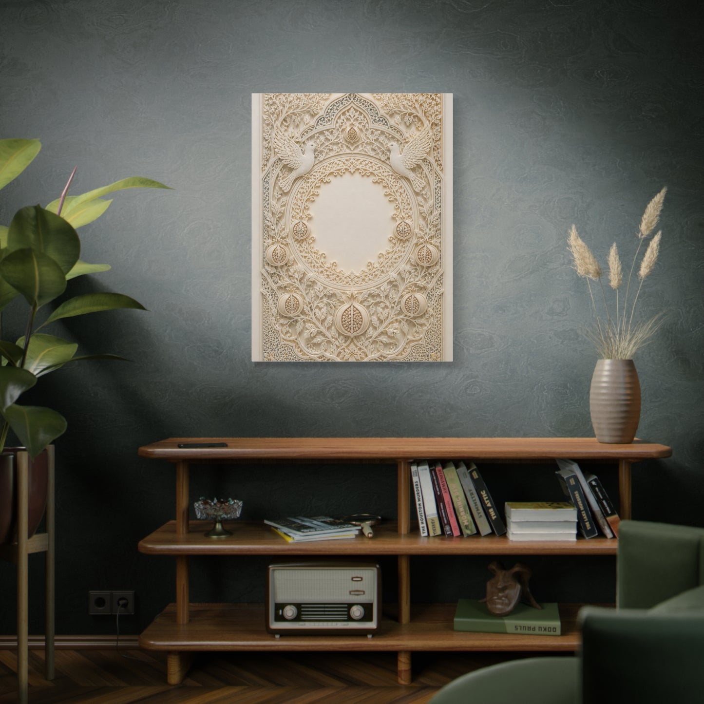 Ketubah-Inspired Papercut Relief Wall Art & Canvas Print