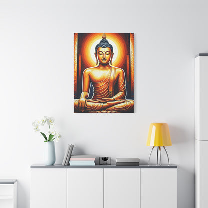 Golden Serenity Buddha Wall Art & Canvas Prints
