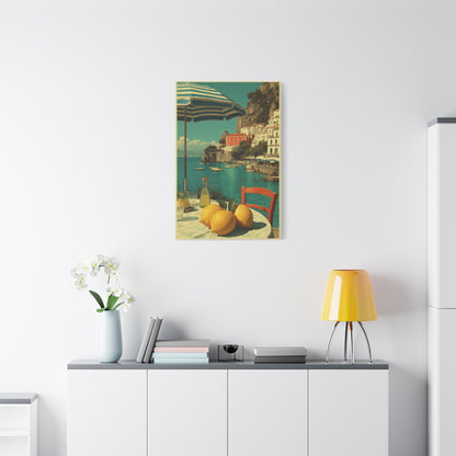 Vintage Amalfi Lemon Terrace Wall Art & Canvas Print