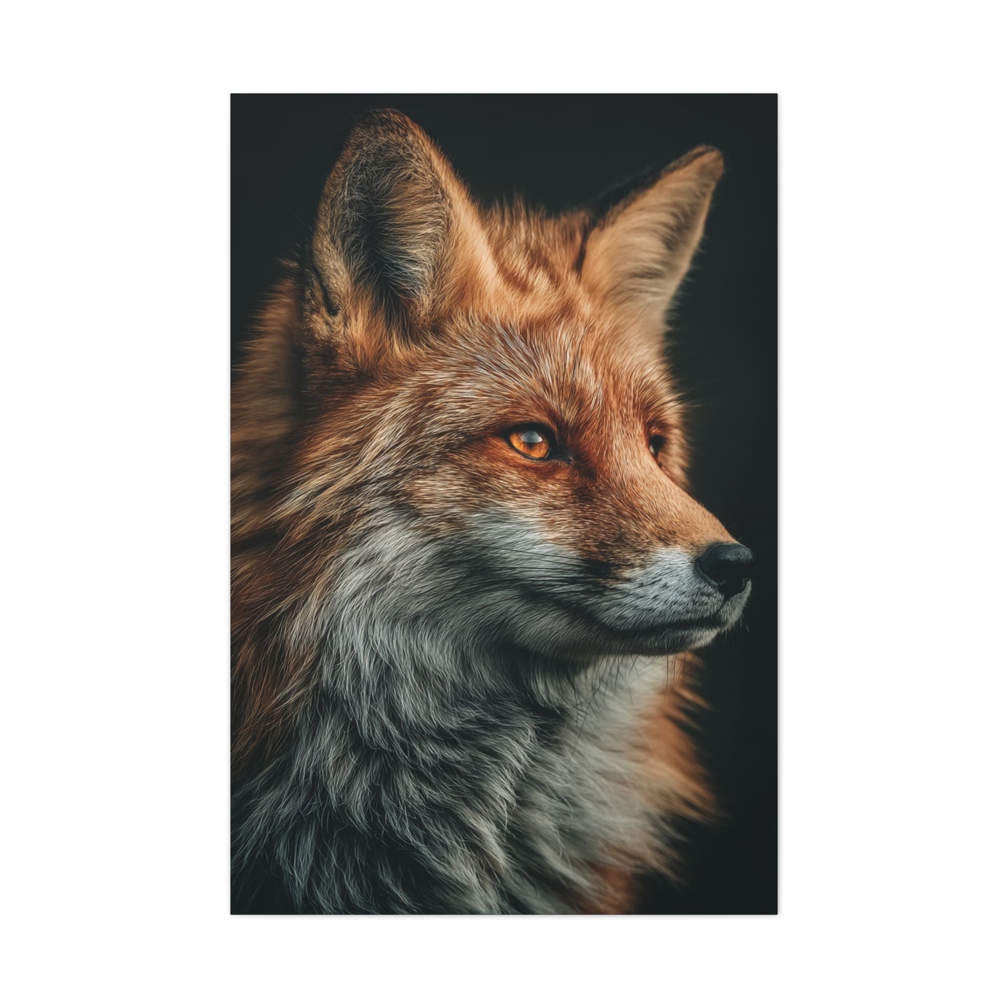 Majestic Red Fox Portrait Wall Art & Canvas Print