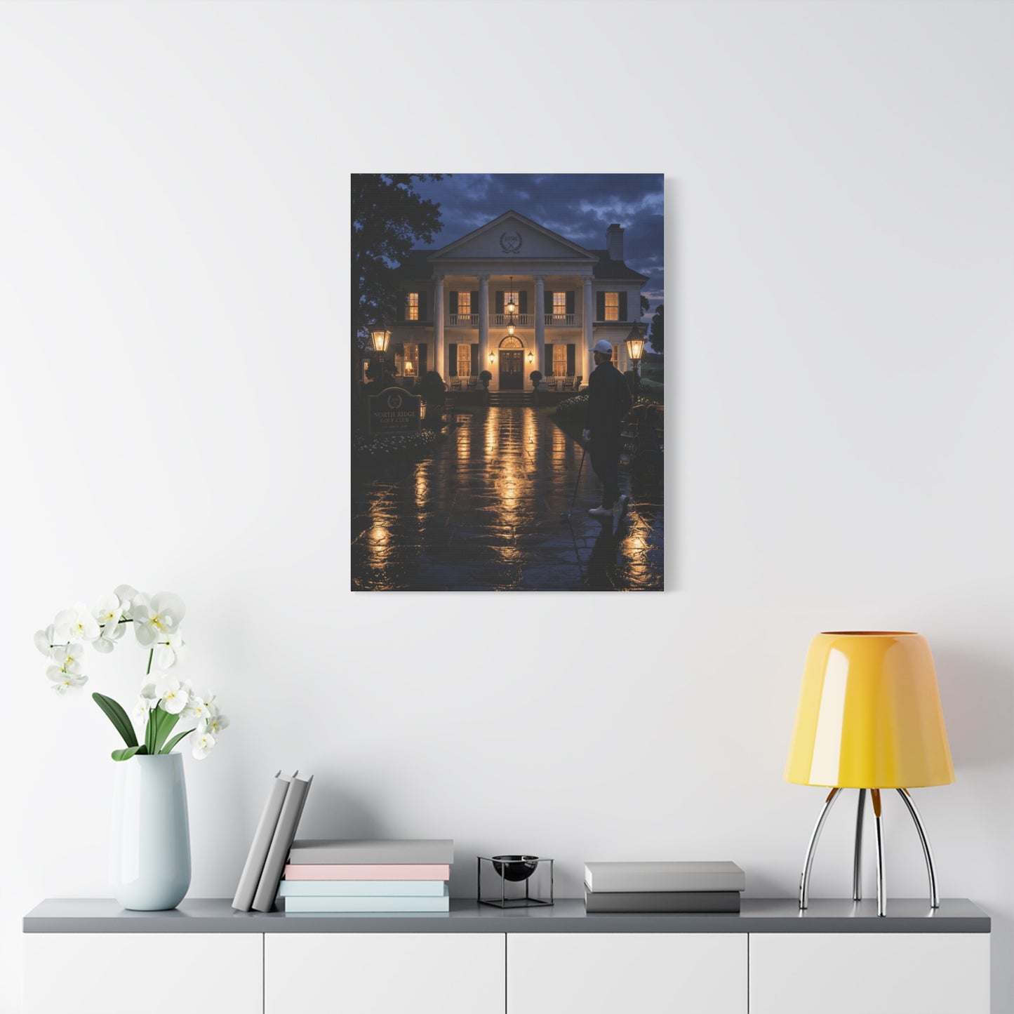 Grand Clubhouse Blue Hour Golf Wall Art & Canvas Print