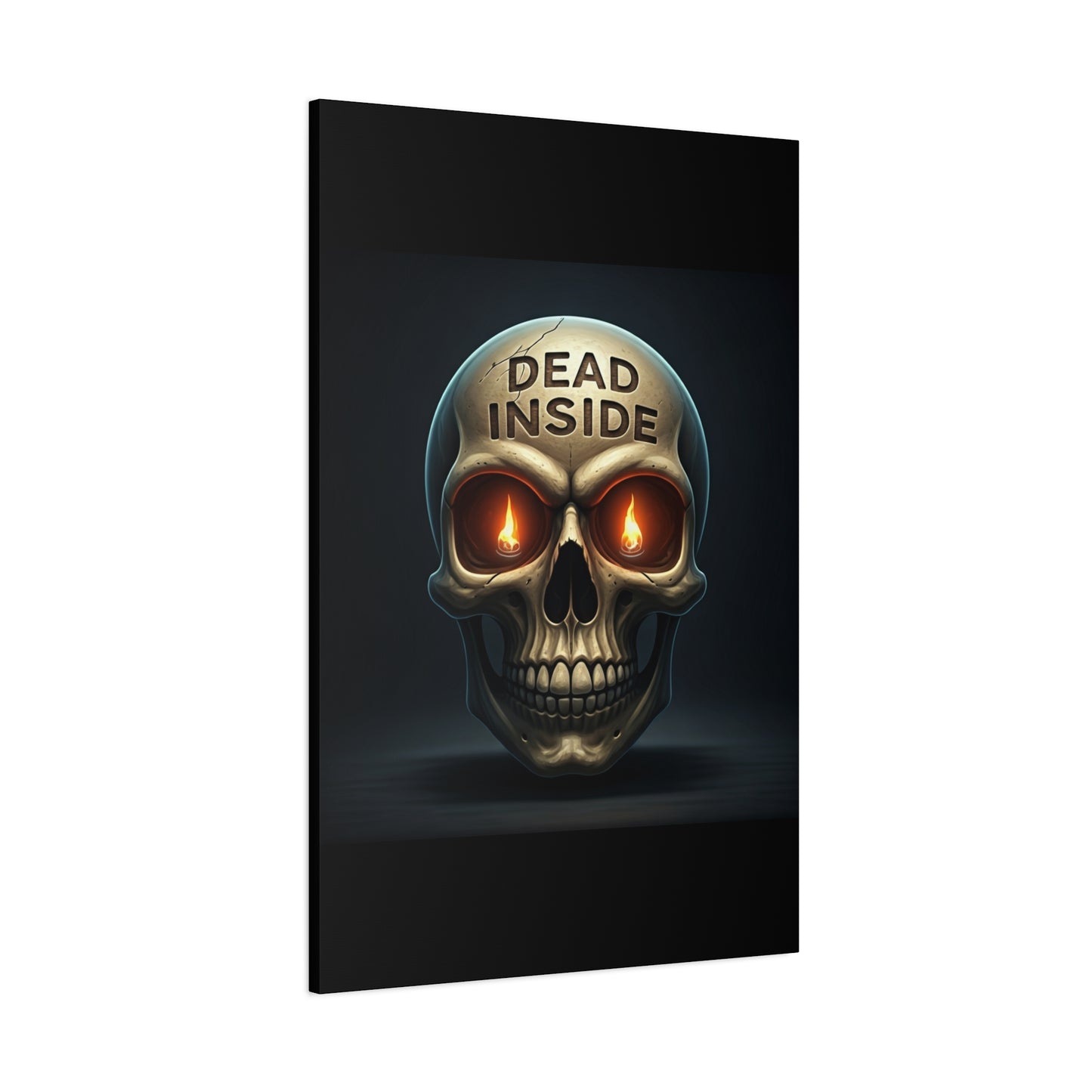 Dead Inside Inferno Skull Wall Art & Canvas Print